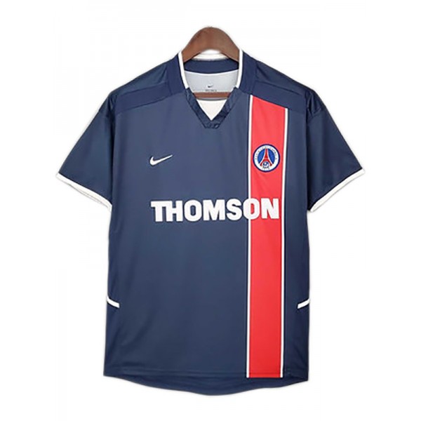 Paris saint germain home retro vintage soccer jersey match prima maglia da calcio sportiva da uomo 2002-2003